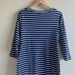 Ralph Lauren Lauren  Women’s Size S Navy Blue And White Striped Knit Dress Cotton Photo 6