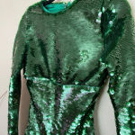 House Of CB  'Belle' Pine Green Sequin Maxi Dress‎ NWOT size S Photo 8