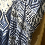 Seafolly  Australia Swim Coverup Blue white Beach Boho Womens O/S Photo 2