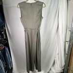White House | Black Market Olive Green Lyocell Lace Up Sleeveless Jumpsuit 12 Photo 3