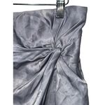 Abercrombie & Fitch NEW  Gray Silver Draped Knot Slit Long Maxi Skirt Size Medium Photo 3