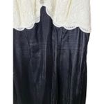 Vintage Scott McClintock Black White Lace Velvet‎ Formal Dress Size 10 Photo 3