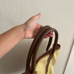 RH banana yellow and brown leather large tote bag Photo 7