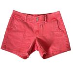 Levi's  Denim Shorts Size 10 Coral Pink Stretch Raw Hem Casual‎ Summer Photo 4