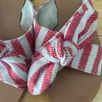 A New Day Red and White Bow Sandals Photo 3
