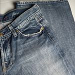 7 For All Mankind Flare Jeans Women's Size 28 Havana Rhinestone Pocket Mid Rise Photo 4