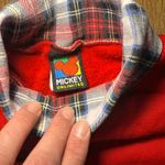 VTG 90s USA Made Mickey Unlimited Red Plaid Collar Sweatshirt Womens M Disney Size M Photo 6