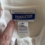 Pendleton  petite shirt with unique collar Photo 6