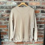 Aerie Tan Cotton Puff Sleeve Tunic Sweatshirt, M Photo 4