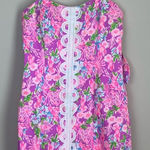 Lilly Pulitzer Lilly Pultizer Shelli Stretch Midi Dress Amethyst Embroidered Pink Size 6 Photo 0