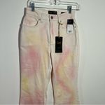 Lee ‎ High Rise Flare Vintage Modern 70's High Rise Tie Dye Jeans Size 25 Photo 2