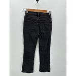 Madewell  Mid-Rise Kick Out Jeans Women 25 Black Wash Cotton Cropped Photo 1