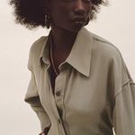 ZARA  LONG SHIRT LIMITED EDITION BUTTON UP Dress SIZE XS NEW Photo 5