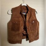 American Vintage Vintage Harolds Suede Leather Vest Size Small in Caramel Brown Photo 1