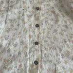 Kiko Comfortable Clothing Linen Vest Women’s Medium Hood Buttons Yellow Photo 4