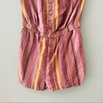 Urban Outfitters  Striped Romper Pink Sz Medium Photo 2
