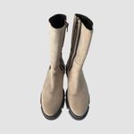Free People Brooks Chelsea Boot Taupe Suede Lug Sole Mid Calf 39.5 / 9 Photo 8