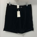 3.1 Phillip Lim  Black Velvet Cuffed Trouser Shorts Photo 0