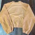 Free People  Movement Cozy Ginger Tan 1/2 Zip Sweatshirt Photo 9