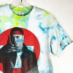 Eminem Small T Shirt Handmade Tie Dye Short Sleeve Green Blue Tee Rapper‎ 1507 Photo 3