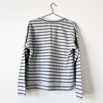 Lucky Brand  Gray Striped Shine Pullover Sweatshirt L Photo 3