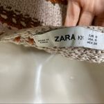 ZARA Knit Crochet Crop Top Brown Tan Size S Photo 5
