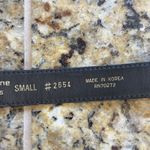 Liz Claiborne  Blue Lizard Embossed Genuine Leather Belt #2654 Womens Small VTG Photo 9