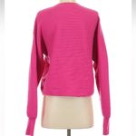 Good American Vibrant Barbie Pink Crew Neck Ribbed Knit Sweater Size Small S Photo 6