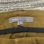 Vince  Pleated Ankle Tapered Chino Pants Olive Green Work Career Office Size 10 Photo 8