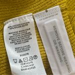 Loft  Sweater v-neck tank top yellow viscose blend Sz Large Petite Photo 7