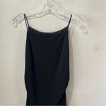 Rimini By Shaw Black Sleeveless Spaghetti Strap Dress Size 8 Bodycon Asymmetric Photo 3