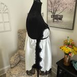 Victoria's Secret  Black and White Lace Chemise Photo 5