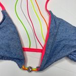 Beach Bunny  Denim Effect Bikini Top Photo 14