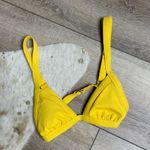 Xhilaration Mustard Yellow Ribbed Bikini Top Photo 0