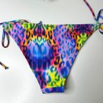 Relleciga  New Purple Leopard Print String‎ Bikini Swimsuit Tie Bathing Suit XL Photo 7