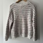 Altar'd State Altar’d State Lovely Lash Cable Sweater Crewneck Pullover White Multicolor Soft Photo 5