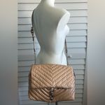 Rebecca Minkoff | Edie Nylon Jumbo Flap Shoulder Crossbody Bag in New Nude Photo 3