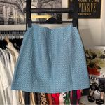 Hutch  Anthropologie Blue Textured Geometric A-Line Mini Skirt Womens 12 New NWT Photo 3