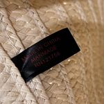 Neiman Marcus  Straw Tote Navy Ribbon Straps Photo 5