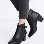 Madewell Black Leather ‘Kelci’ Heeled Boot Size 9 Photo 0