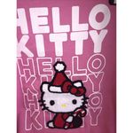 Sanrio Hello Kitty Christmas Pink Sweatshirt Adult Size MEDIUM NEW WITH TAG Felt Kitty Photo 1