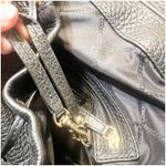 Michael Kors  Viv Black Pebbled Leather Top Handle Drawstring Zipper Backpack Photo 13