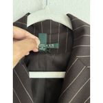 Ralph Lauren Lauren  Wool Blend Jacket Womens Size 8 Brown Stripes Career Photo 3