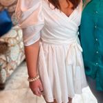 Mustard Seed White Satin Romper  Photo 1