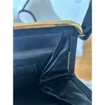 Vintage MM Morris Moskowitz Black Felt & Gold Top Handle Shoulder Bag Photo 8