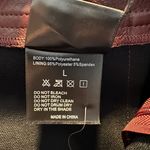 Ginasy High Waisted Faux Leather Skirt Wrap Pleather Mini A Line Maroon L NWT Red Size L Photo 7