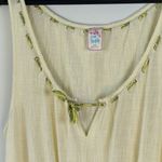 Free People  Cotton Gauzy Pale Yellow Romper Small Beach Flowy Photo 1