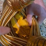 Source Unknown Mini Jodie Tubular Leather Bag Double Knot Beige Gold Noodle Purse Bag Evening Photo 5