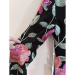 Siena Embroidered Floral Dress Mesh Sleeves Bodycon Size 6 MSRP $138 Homecoming Photo 6