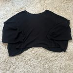 We The Free Free People We are the Free cropped black open back sweater Photo 1